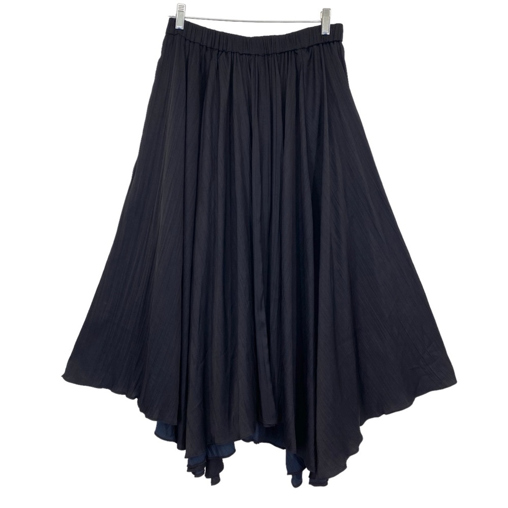 Anthropologie Black Midi Skirt